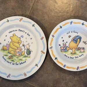   THE Winnie the Pooh　プレート Winnie the Pooh Melamine Plate - Etsy
