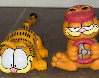 ガーフィールド猫とアーリーンのプラスチックとPVCのミニフィギュア