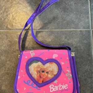 Vintage Mattel Barbie Pyramid Handbags Pink Purple Confetti Bag Purse 1991