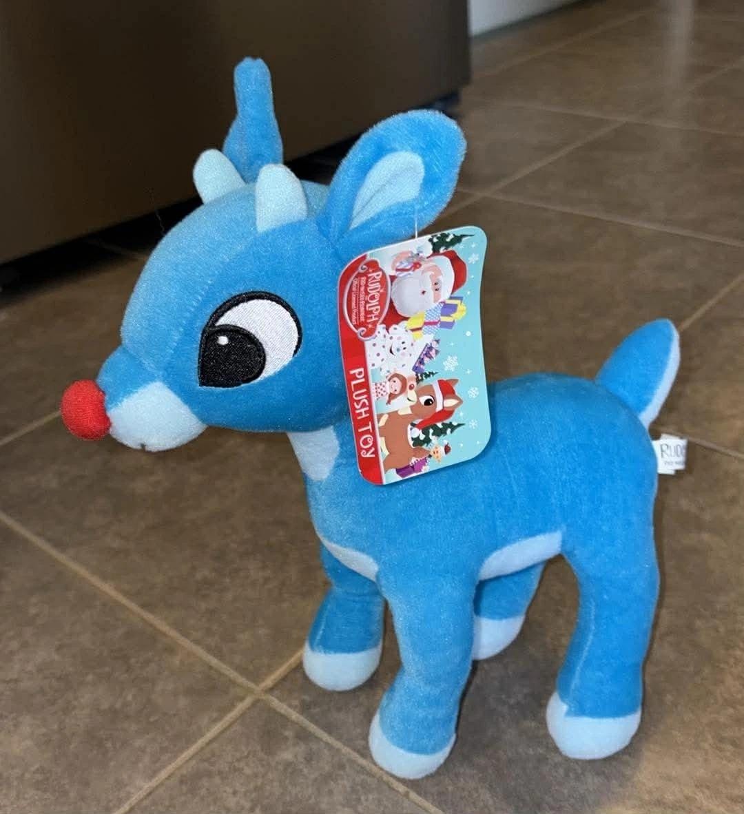 Toy Factory Blue Rudolph the Red Nosed Reindeer Plush Toy 12” Tall - Etsy