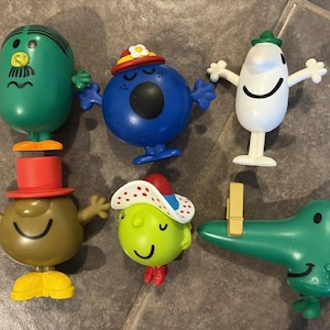 Mcdonalds Mr Men Little Miss Action Figure lot 6 toys included