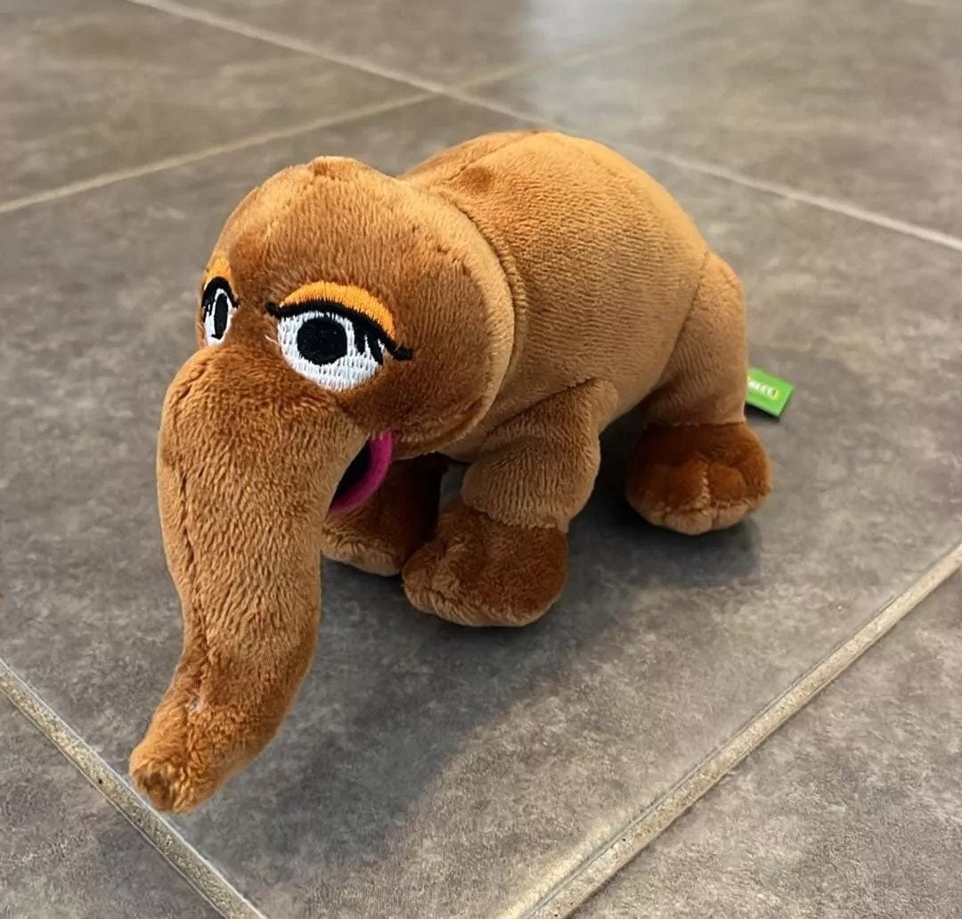 Sesame Street Snuffleupagus Snuffy 8 Plush Stuffed Animal Hasbro Small Etsy Australia