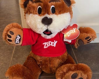 Zellers Mascot Teddy Bear Zeddy With Red Shirt Plush 18 Inch - Etsy