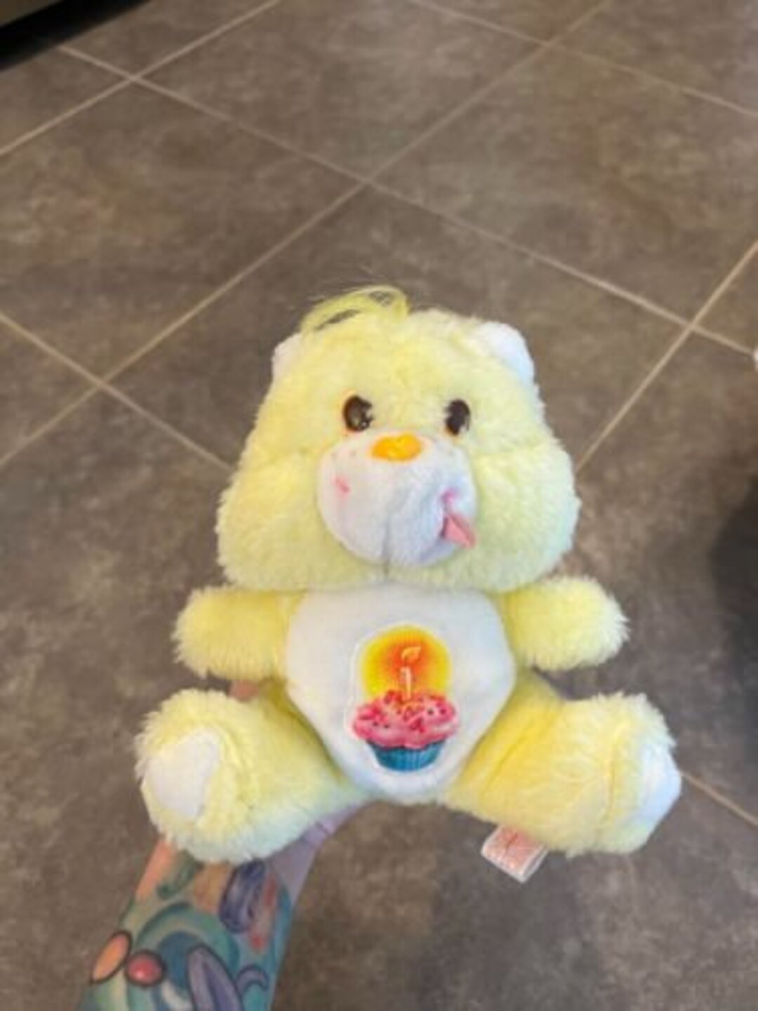 Care Bears Birthday Bear Bean Bag Plush 8 20th Anniversary Etsy