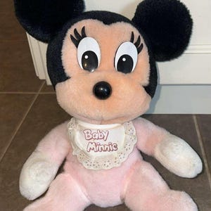 Peluche de Minnie Mouse de Disneyland, Disney World, con canción musical imagen 1