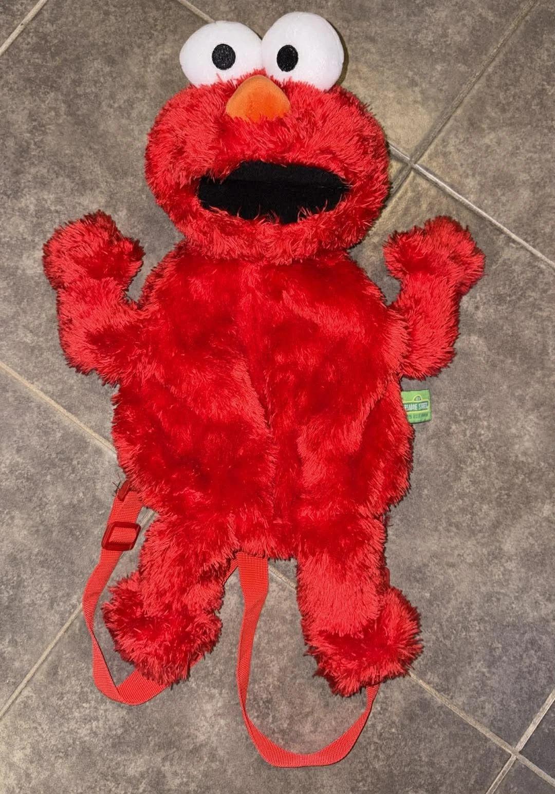 Vintage 1997 Elmo plush Raver backpack. Vintage Elmo Plush Back Pack Sesame Street 16 main image 4