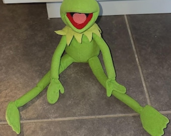 Vintage 1970s 70s 1976 Kermit the Frog Stuffed Animal Plush - 850
