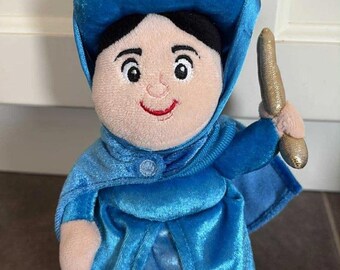 Disney Sleeping Beauty Fairy Godmother Blue Merryweather 10 inch