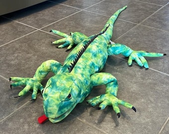 Leguana Handpuppe 38 '' Larage beweglicher Ganzkörper Mund sonniges Spielzeug 2003 * LESEN