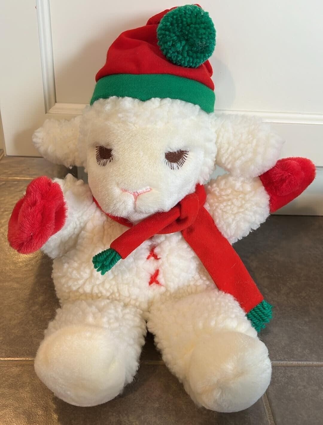 Vintage 1988 Shari Lewis Lamb Chop Christmas Plush Hand Puppet - Etsy