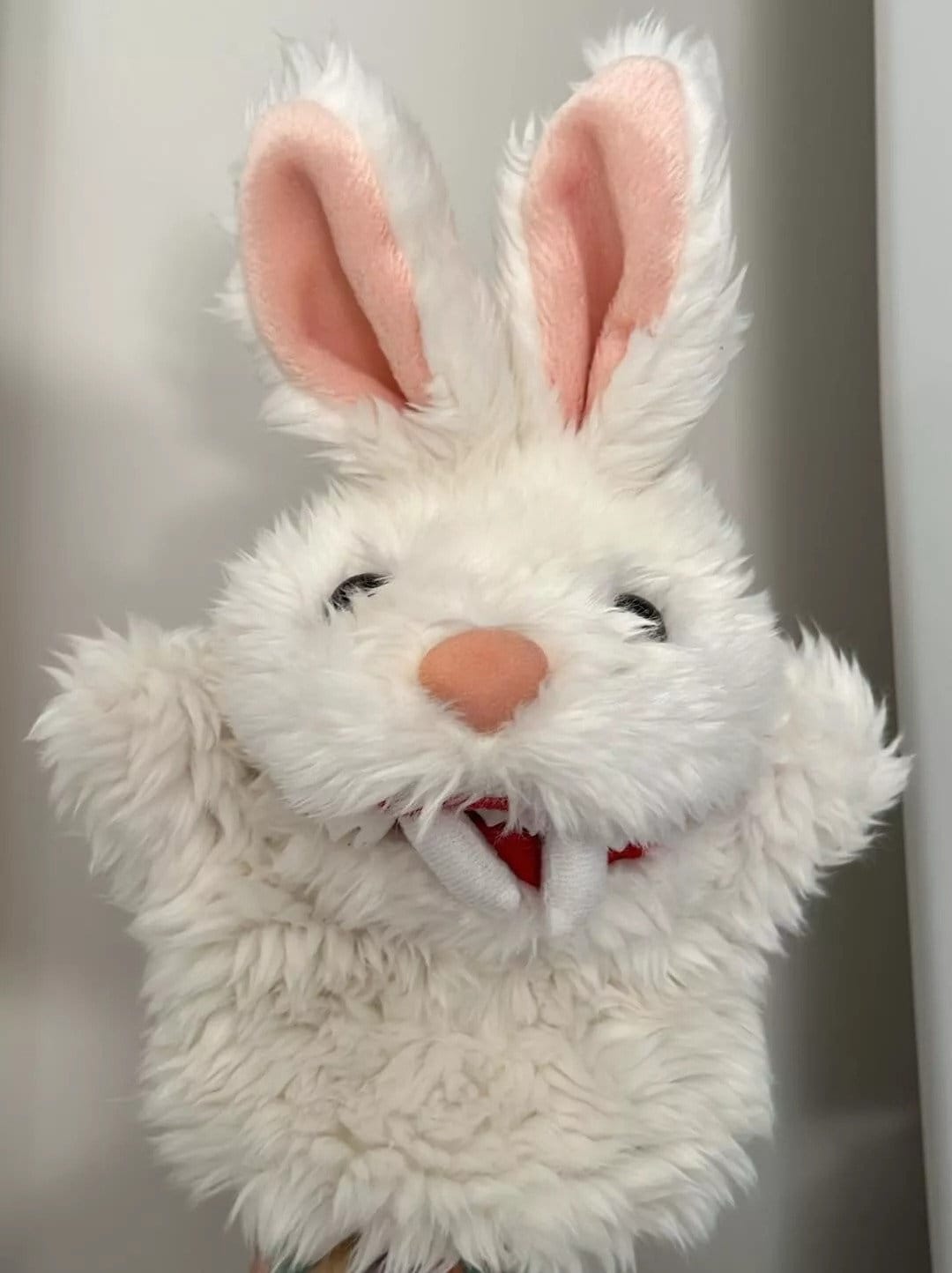 Monty Python Spamalot White Rabbit Plush Hand Puppet Pointy Teeth Killer Bunny Etsy