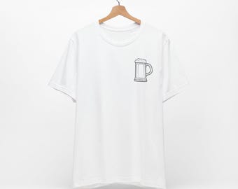 Cerveza porque no puedes beber tocino, camiseta de cerveza, camiseta para beber, camiseta de domingo divertido, camiseta de fútbol del domingo