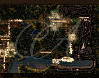 Hatefeld Village VTT Map Pack - DnD-kaarten dndmaps en Battle Maps voor virtueel tafelblad (VTT) roll20 dndmaps
