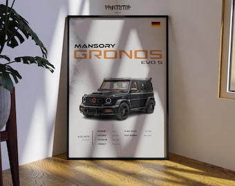 Mansory Gronos Evo S Poster: Luxury SUV Car Print