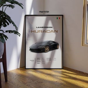 Lamborghini Huracán Poster: Sports Car Fine Art Print