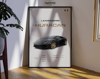 Lamborghini Huracán Poster: Sports Car Fine Art Print