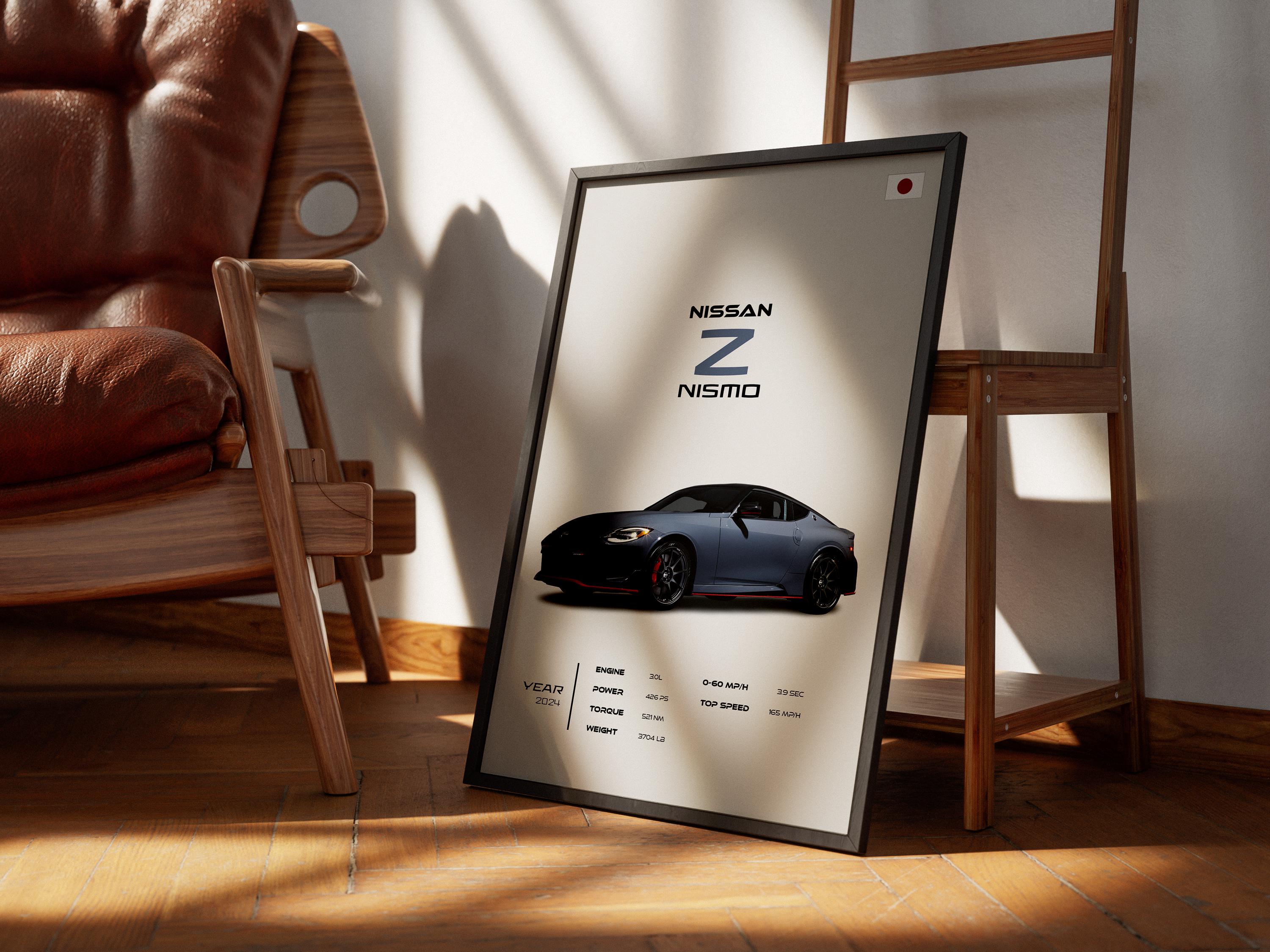 Nissan Z Nismo Poster, JDM Sports Car Print, Garage Wall Art - Etsy