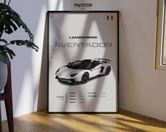 1995 Lamborghini Diablo SV Poster: Classic Italian Supercar Print