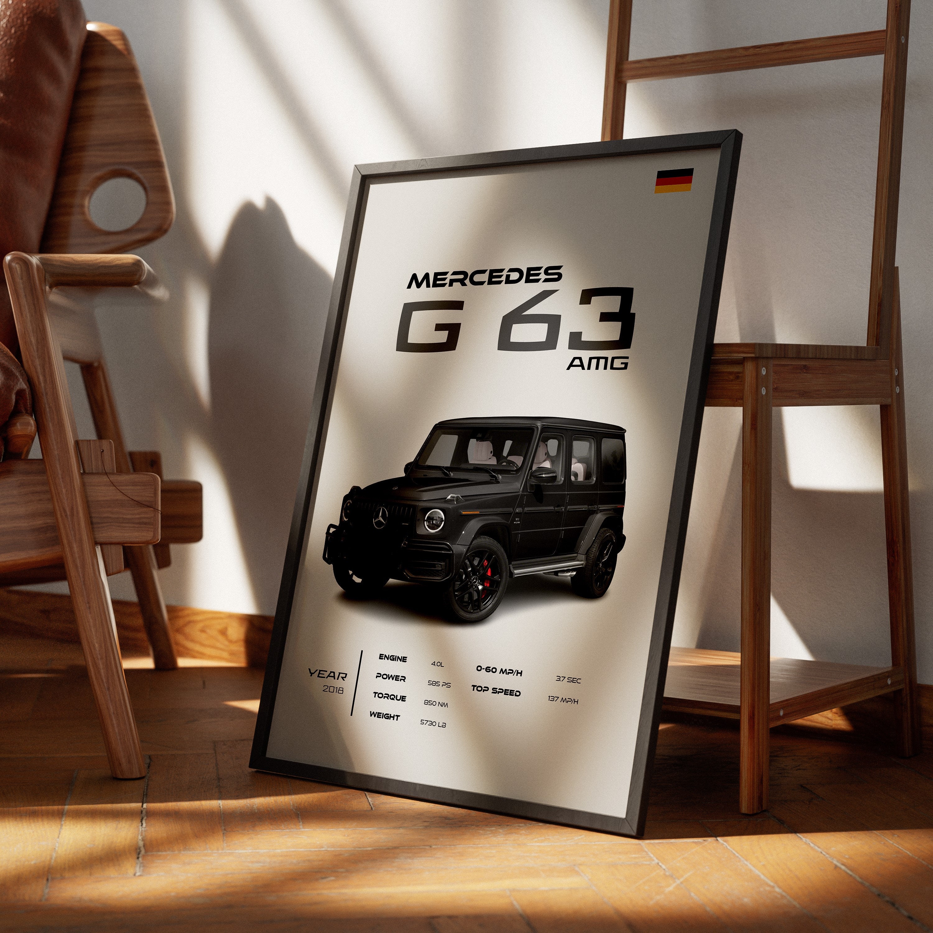G class gold sketch - Off Road King Mercedes G - Posters and Art Prints