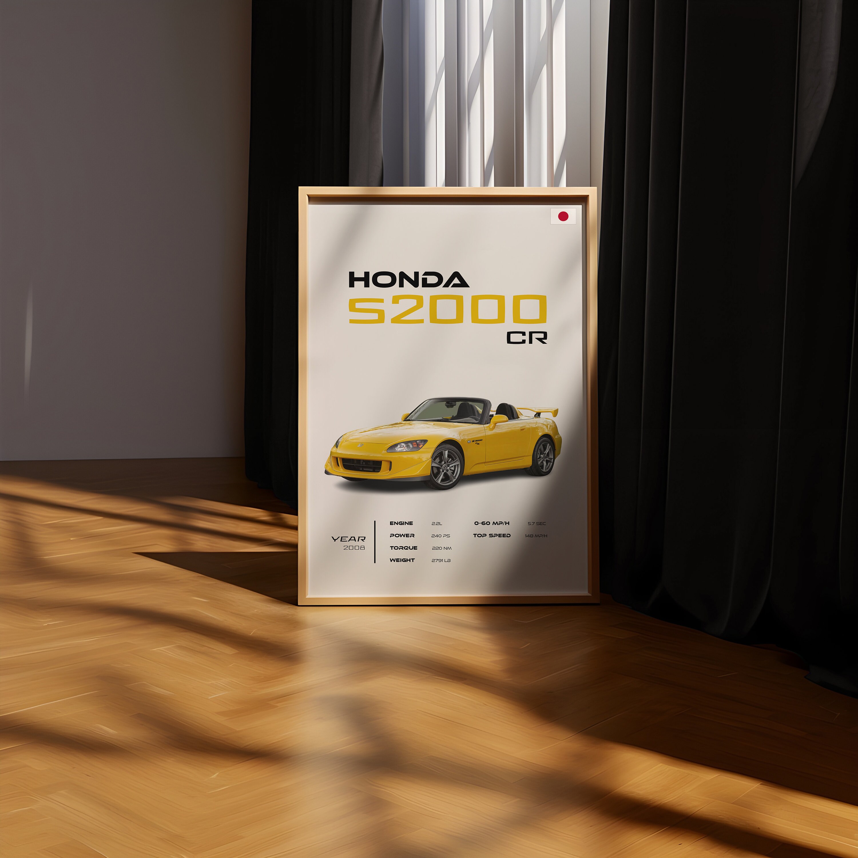 S2000 Poster Honda S2000 CR Poster: Car Enthusiast Garage Wall Art - Etsy