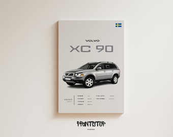 2007 Volvo XC90 Poster: Modern Swedish SUV Wall Art