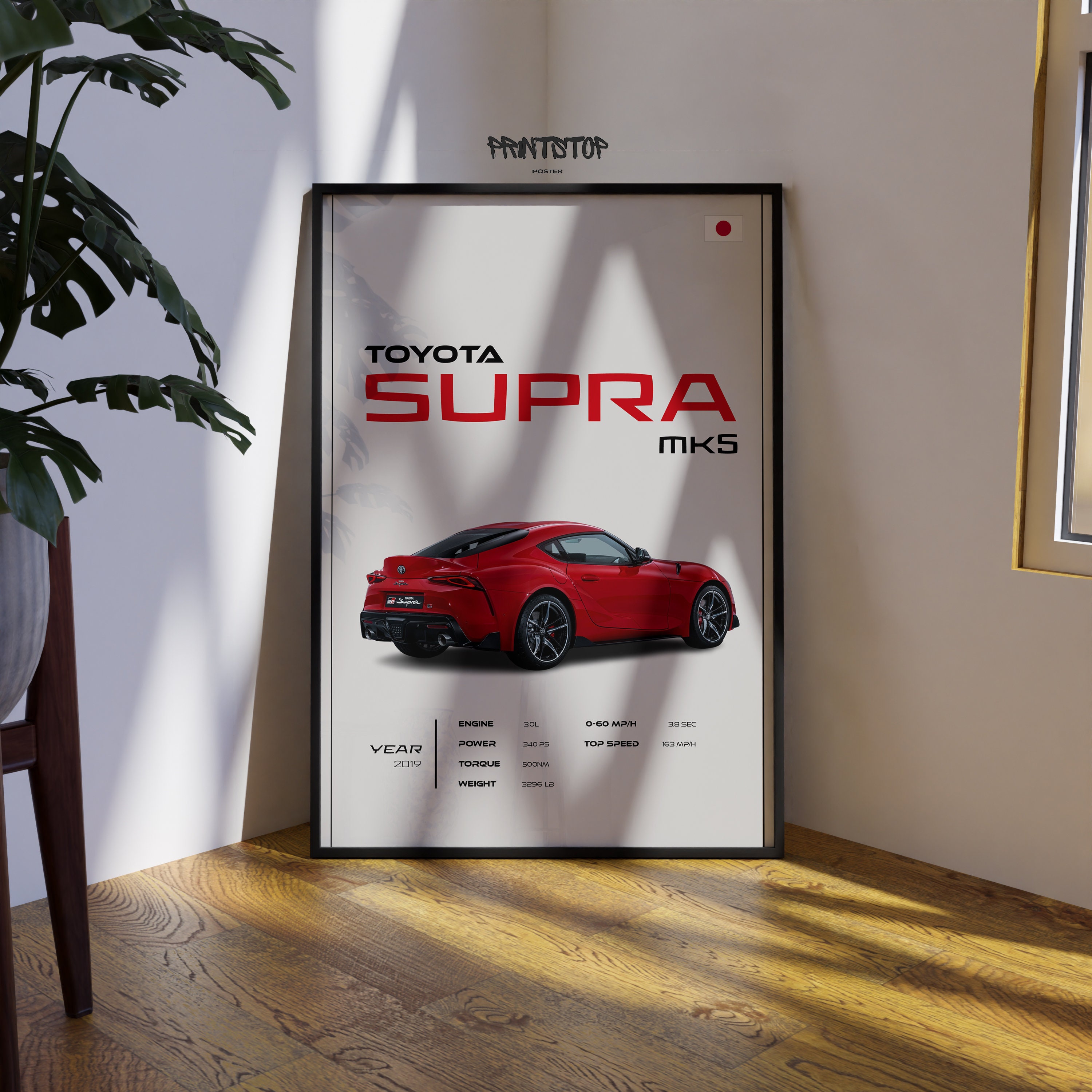 2019 Toyota Supra Mk5 Poster: Modern Sports Car Wall Art - Etsy