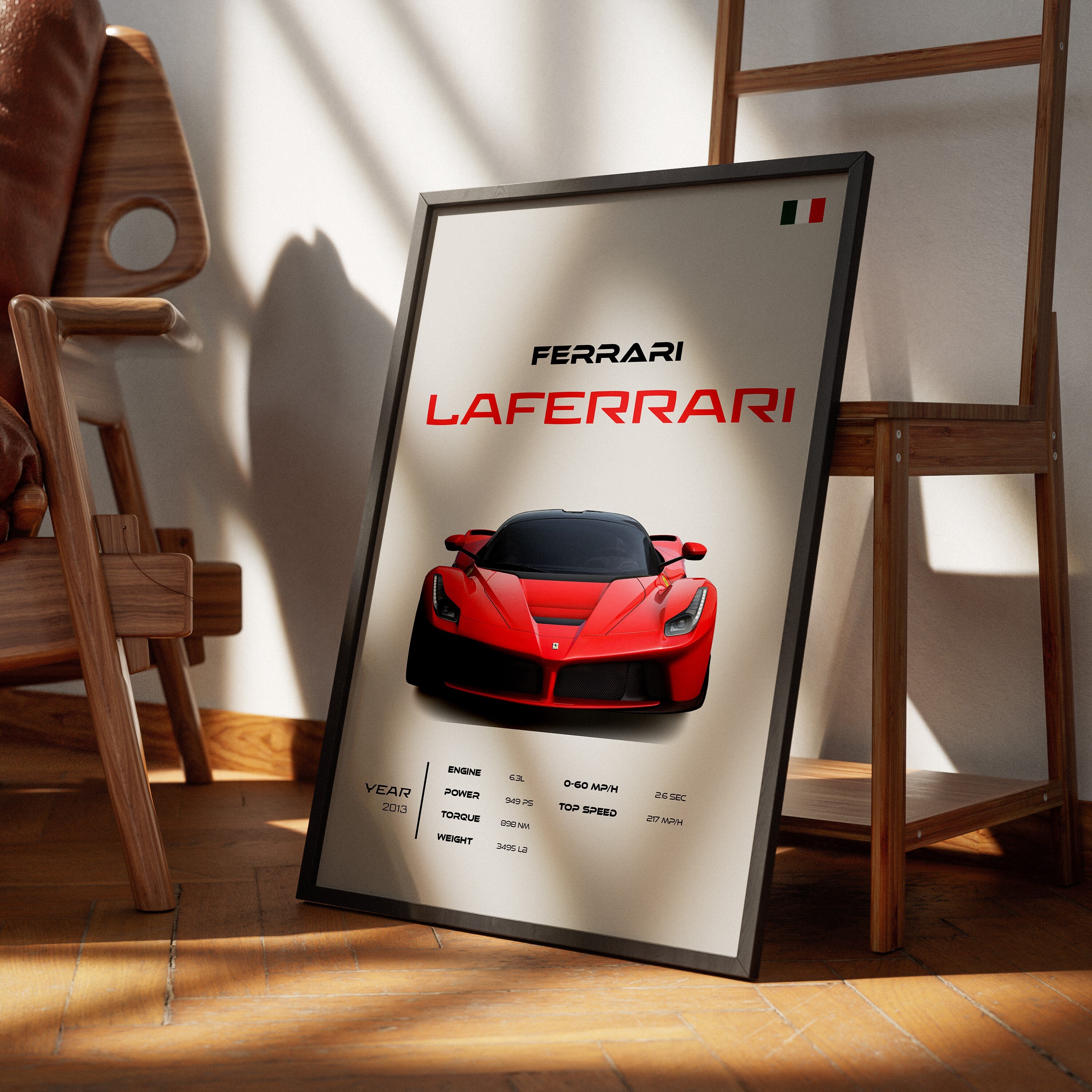 Ferrari Laferrari Poster: Luxury Supercar Wall Art - Etsy