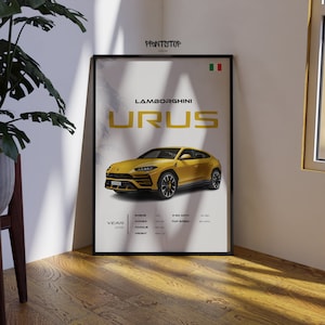 Lamborghini Urus Poster: Luxury SUV Car Art Print