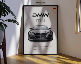 BMW M4 Poster: German Sportscar Wall Art