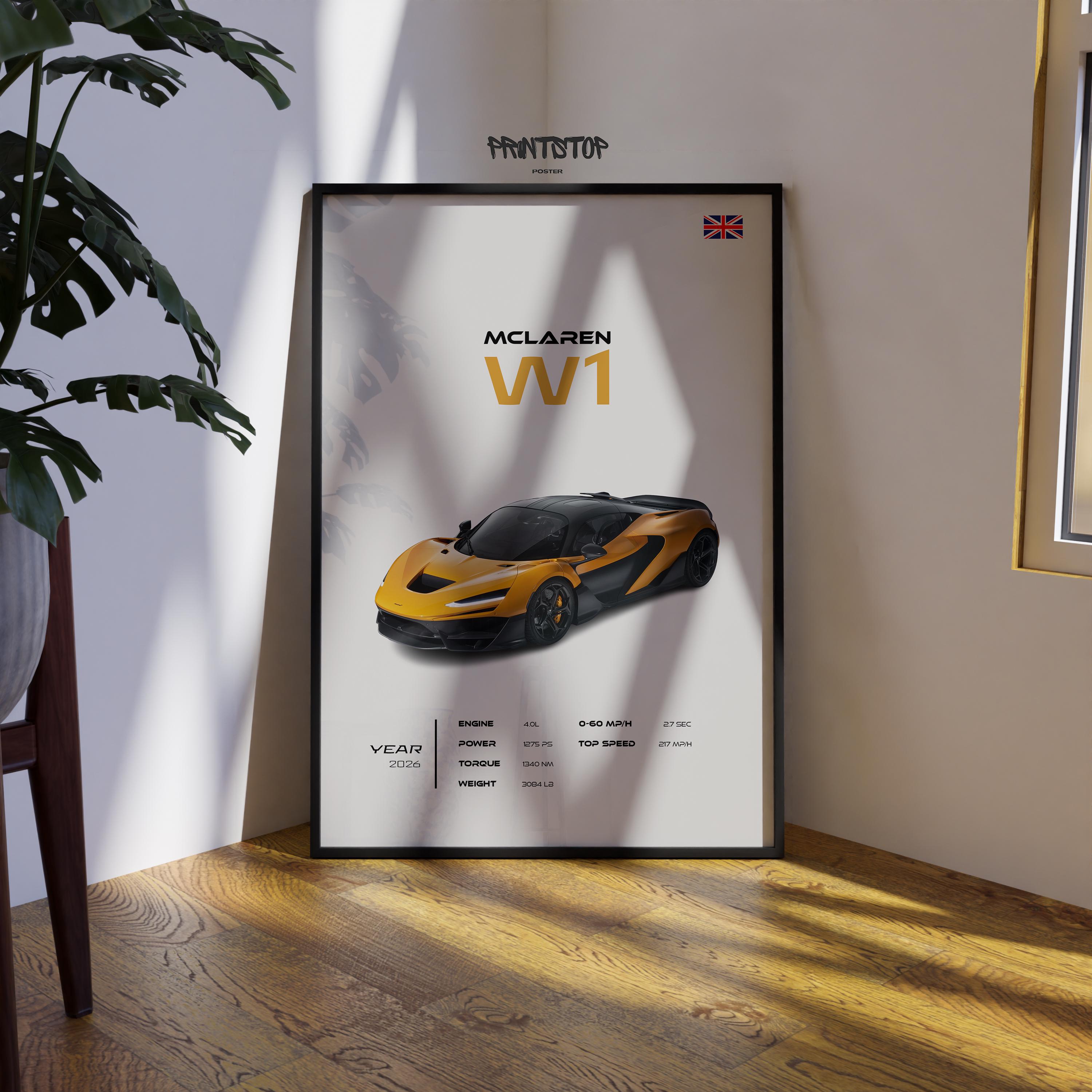 Mclaren W1 Poster - Etsy
