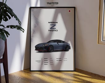 Nissan Z Nismo Poster, JDM Sports Car Print, Garage Wall Art - Etsy