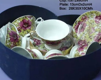 Porcelain Coffee Cup with Saucer