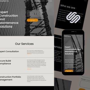 Customizable Construction Website Template | Modern, Professional,  Easy-to-Edit Design for Contractors, Builders, and Construction Firms