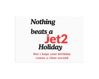 Postales artísticas Jet2 Holiday, tarjetas de felicitación de cumpleaños, postales con temática de viajes, tarjetas navideñas únicas, láminas artísticas para vacaciones