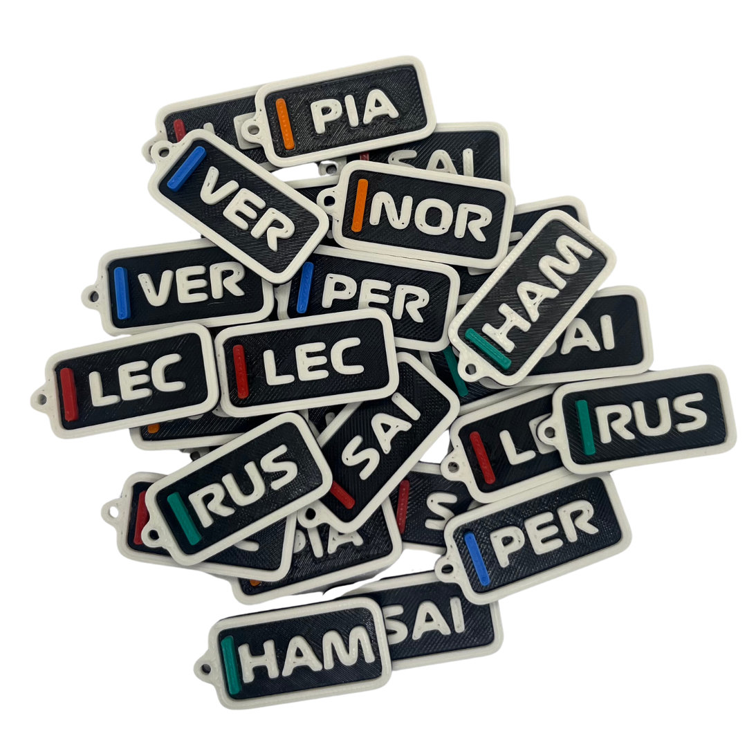 F1 (Formula One) Inspired Driver Key Holder with Charms