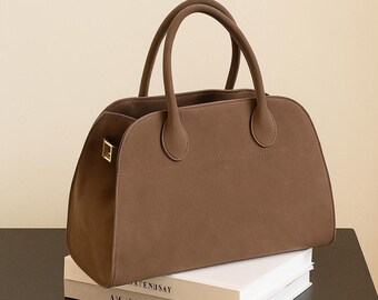 Bolso clásico de piel de ante granulado para el día a día, elegante y duradero, ideal para el trabajo.