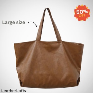 Extra Large tote bag, Shopping leather bag, Tote leather bag, Leather tote bag, Woman leather tote, Woman shoulder bag, Travel bag