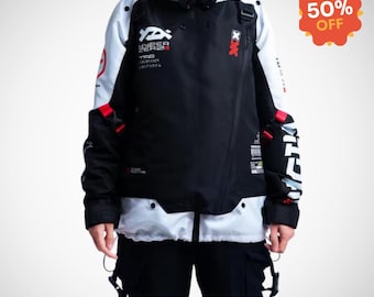【稀少品】TNNK ENGENDERIST 西川貴教 BomberJacket Niepce Techwear Atom Bomb Cyberpunk Windbreaker Urban Hip