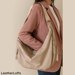 Trendy High Capacity Nylon Shoulder Bag | Versatile Crossbody Bag for Women | Perfect for Work, Travel & Everyday Comfort