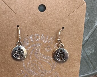 Om Symbol Earrings – Handmade Spiritual Yoga Jewelry