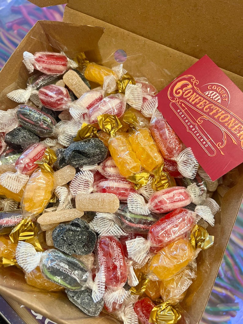 Herbal Aniseed Cough Sweets Gift Box | Retro Candy Hamper image 1