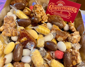 Totally Nuts Sweet Gift Box | 800g or 1kg | Optional Personalised Sticker | Nutty Treat Box | Candy Hamper | Chocolate & Nut Gift