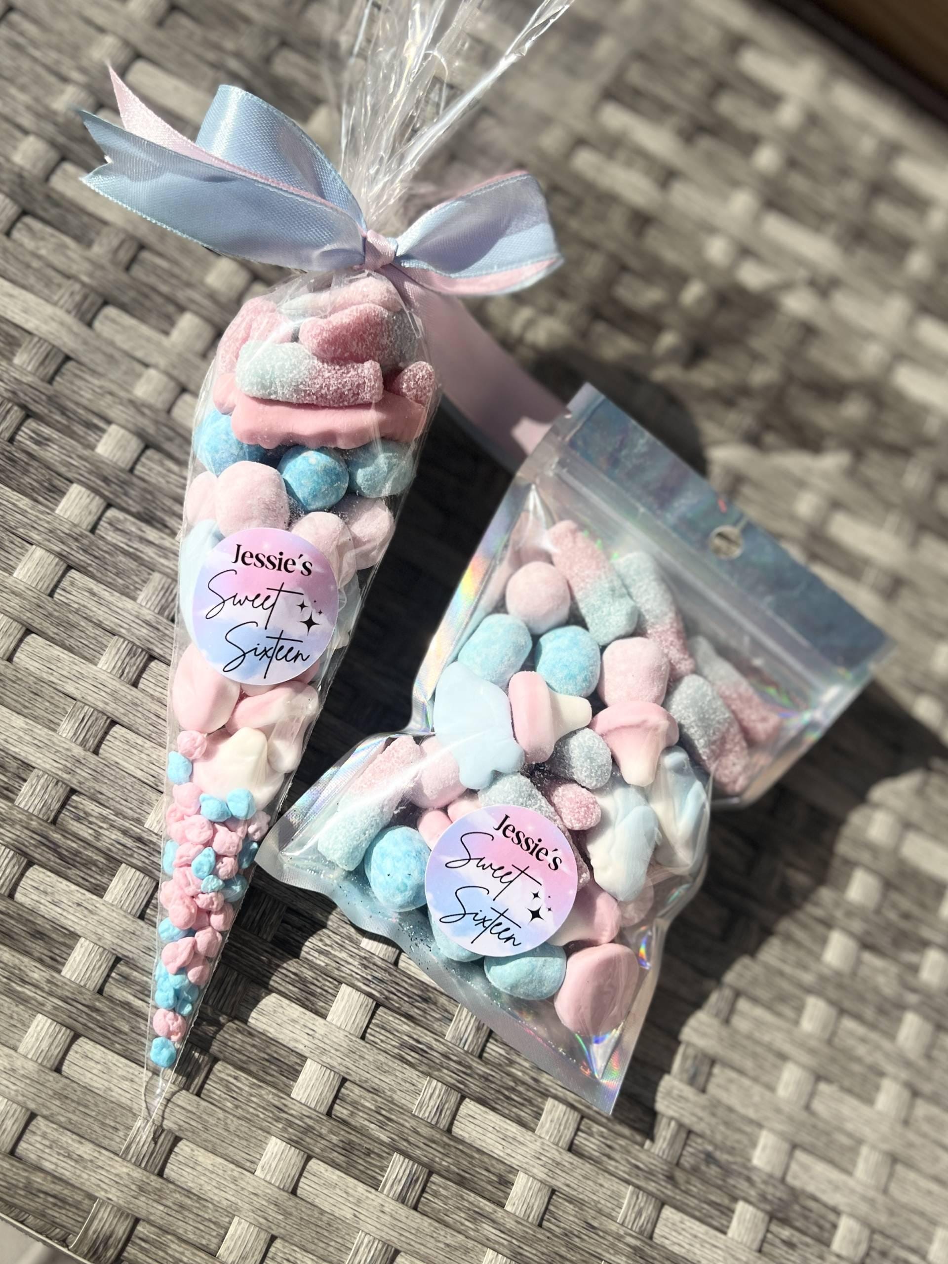 Personalized Sweet 16 Candy Favors | Pink & Blue Treats - Etsy
