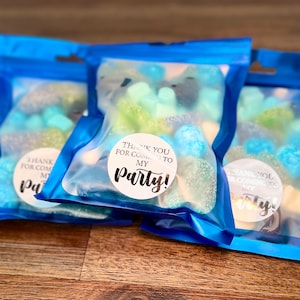 Children&#39;s Party Sweet Pouches, Kids Sweet Favour Bags, Birthday Treat Bags, Candy Favours, Party Bag, Blue Party Pouch Favour
