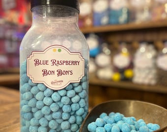 Blue Raspberry Bon Bons | Coquet Confectioners Old Fashioned Sweet Shop