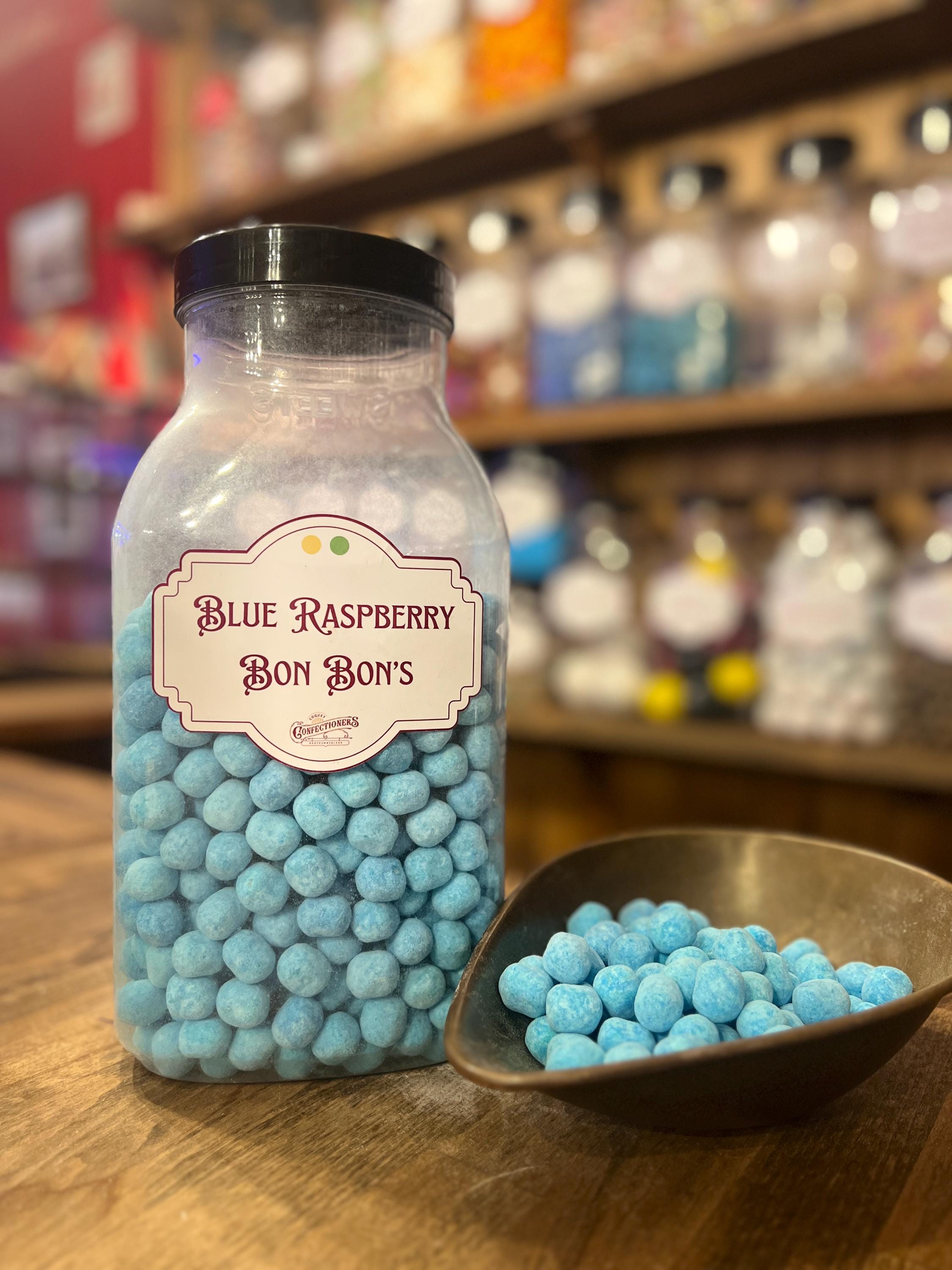 Blue Raspberry Bon Bons | Coquet Confectioners Old Fashioned Sweet Shop ...
