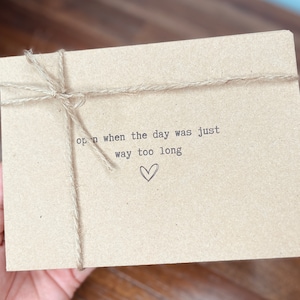 Gepersonaliseerde open wanneer enveloppen set, doordacht cadeau voor vriend of vriendin, Valentijnsdagverrassing, aangepast cadeau vriend vriendin