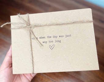 Juego de sobres personalizados "Abrir cuando", un regalo considerado para tu novio o novia, sorpresa de San Valentín, regalo personalizado para novio o novia.