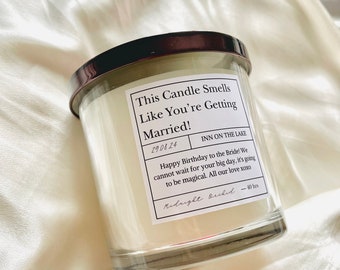 Smells Like You're Getting Married Candle, Engagement Gift