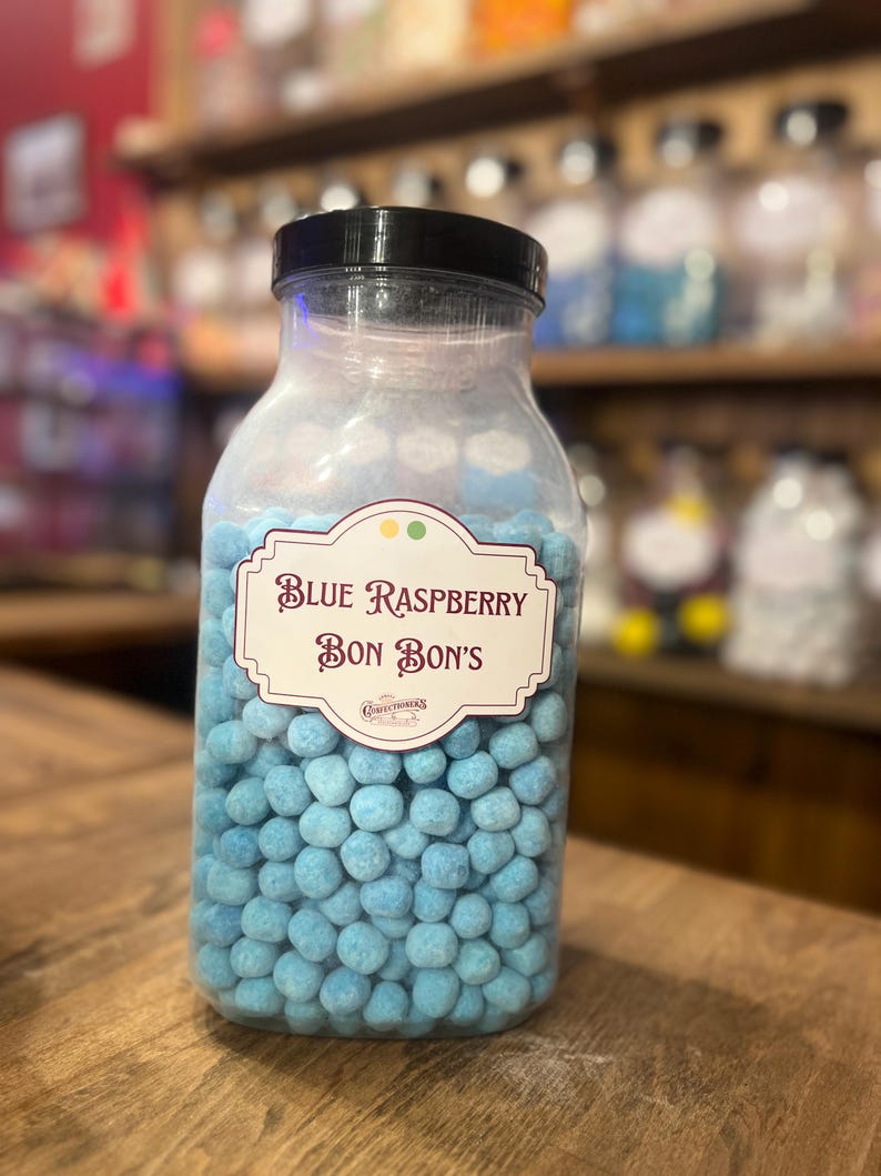 Blue Raspberry Bon Bons | Coquet Confectioners Old Fashioned Sweet Shop ...